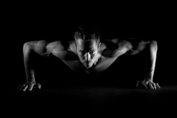 Man doing pushups